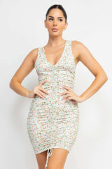 Ditsy Floral Ruching Dress - Fit Me For 20