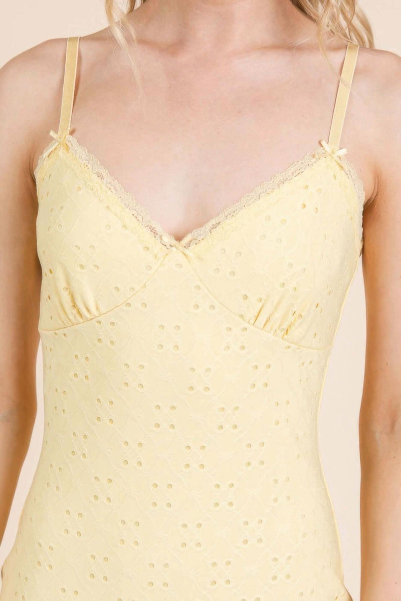Eyelet Mini Dress - Fit Me For 20