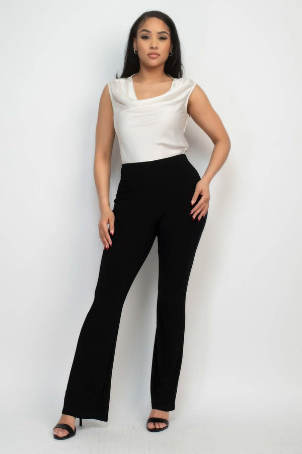 Fit And Flare Elastic Casual Pants - Fit Me For 20