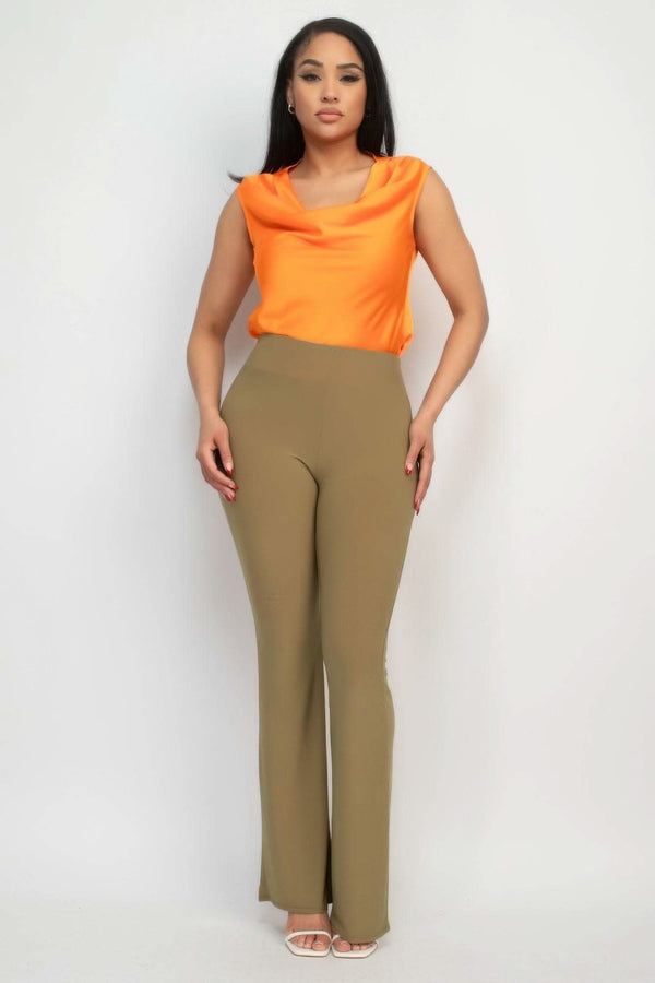 Fit And Flare Elastic Casual Pants - Fit Me For 20