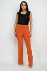 Fit And Flare Elastic Casual Pants - Fit Me For 20