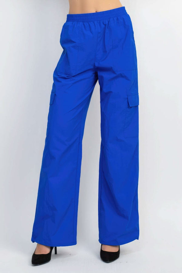 High-rise Cargo Parachute Pants - Fit Me For 20