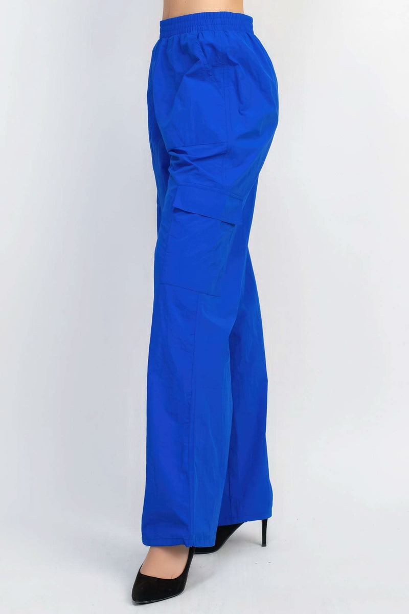 High-rise Cargo Parachute Pants - Fit Me For 20