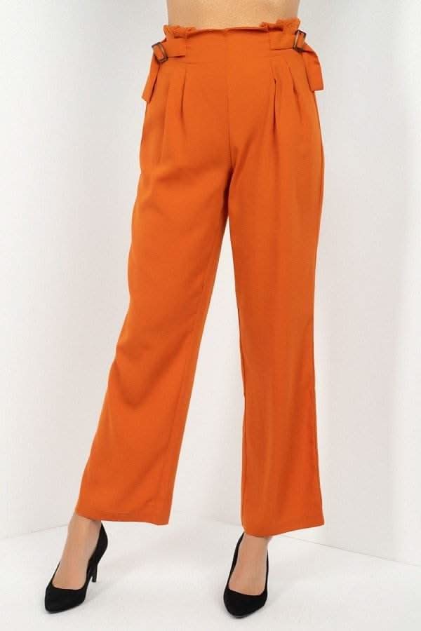 High Waist Paperbag Wide Pants - Fit Me For 20