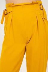 High Waist Paperbag Wide Pants - Fit Me For 20