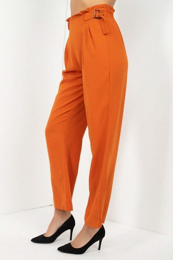 High Waist Paperbag Wide Pants - Fit Me For 20