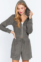 Hoodie Terry Towelling Jacket - Fit Me For 20