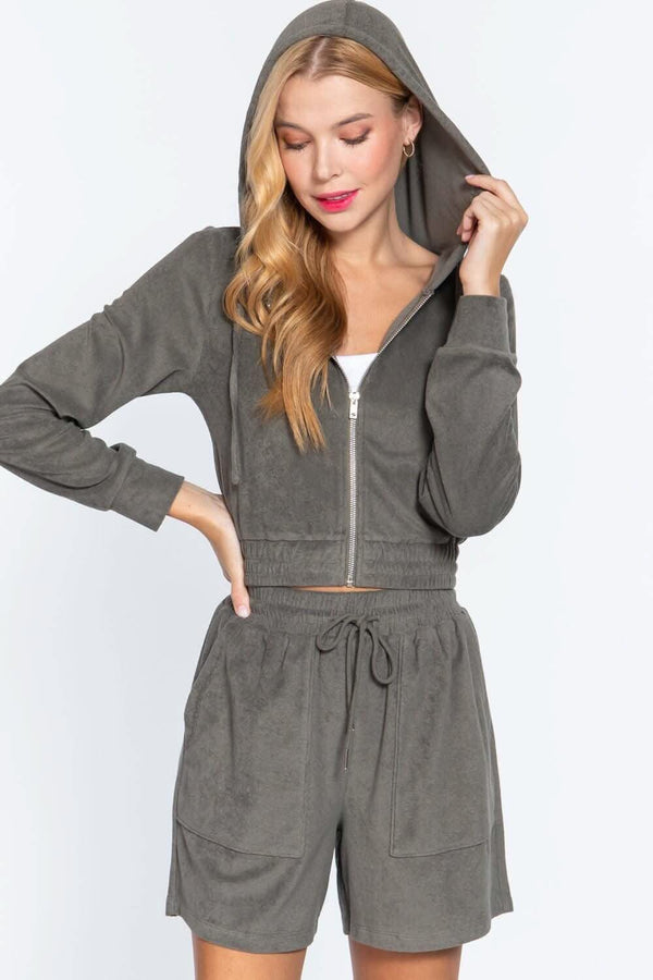 Hoodie Terry Towelling Jacket - Fit Me For 20