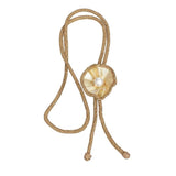 Bolo Necklace Brown Stone Pearl Set for Women - Fit Me For 20