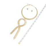 Pendant Industrial Gold Flat Link Loop Choker Set - Fit Me For 20