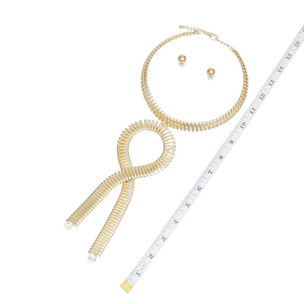 Pendant Industrial Gold Flat Link Loop Choker Set - Fit Me For 20