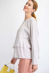 Lace Detailing Tunic - Fit Me For 20