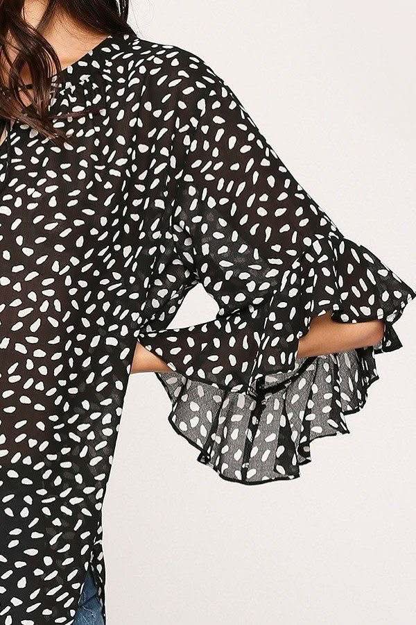 Leopard Printed Crepe Top - Fit Me For 20