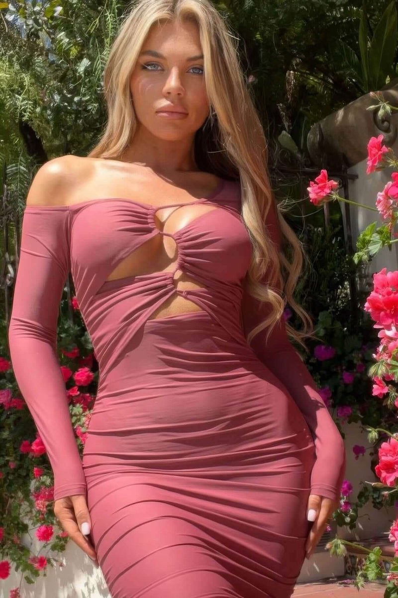 All Eyes On Me Cutout Dress - Fit Me For 20