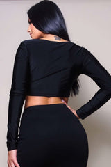 Long Sleeve Corset Top - Fit Me For 20