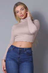 Long Sleeve Purl Edge Layer Top - Fit Me For 20
