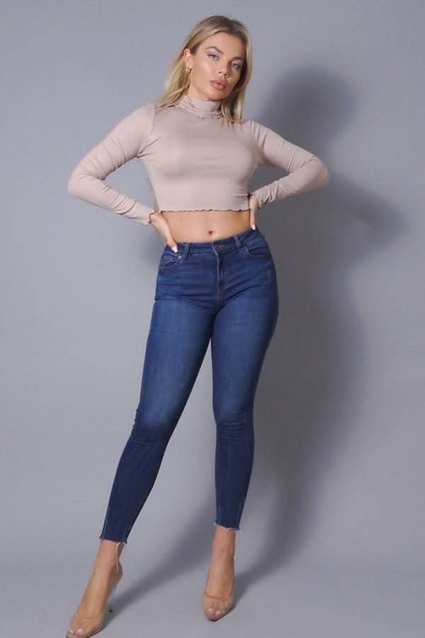 Long Sleeve Purl Edge Layer Top - Fit Me For 20