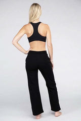 Lounge Wide Pants with Drawstrings - Fit Me For 20