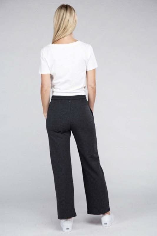 Lounge Wide Pants with Drawstrings - Fit Me For 20