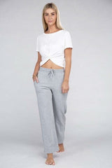 Lounge Wide Pants with Drawstrings - Fit Me For 20