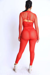 Mesh Crop Jumpsuit Set - Fit Me For 20