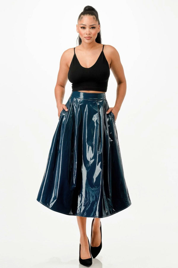 Midi Skirt With Pockets - Fit Me For 20