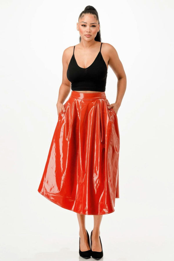 Midi Skirt With Pockets - Fit Me For 20