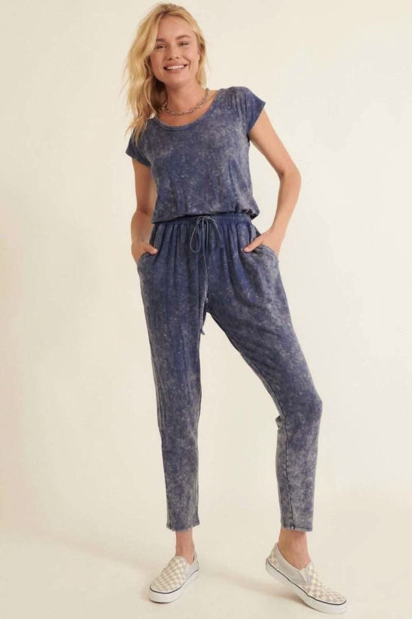 Mineral Washed Finish Knit Jumpsuit - Fit Me For 20