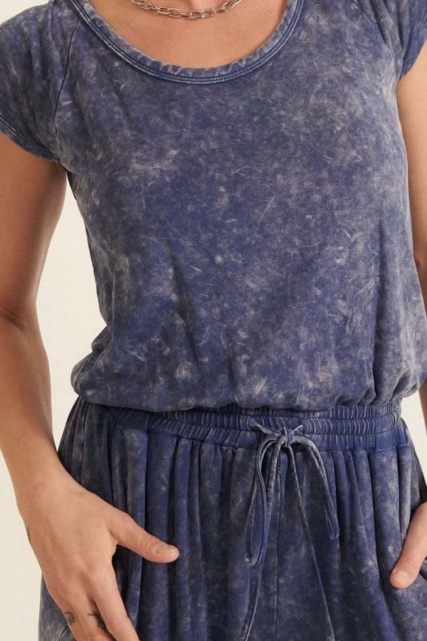 Mineral Washed Finish Knit Jumpsuit - Fit Me For 20