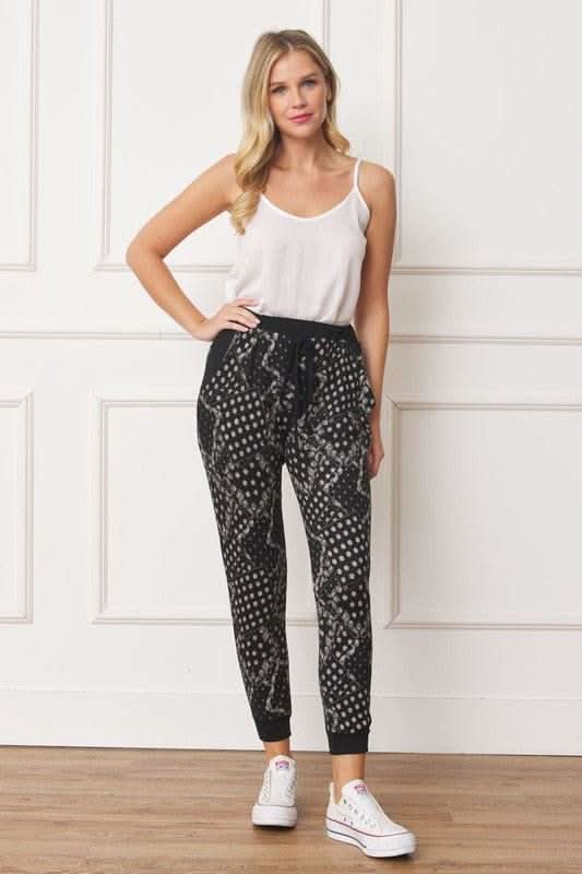 Plus Bandana Paisley Drawstring Jogger - Fit Me For 20