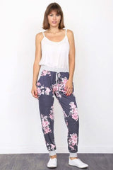 Plus Floral Drawstring Jogger - Fit Me For 20
