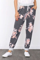 Plus Floral Drawstring Jogger - Fit Me For 20