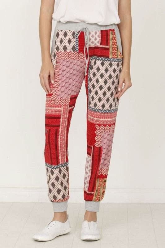 Plus Quilted Print Joggers - Fit Me For 20