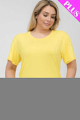 Plus Size Basic Short Sleeve T-shirt - Fit Me For 20