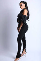 Puff Sleeve Hoodie Set - Fit Me For 20
