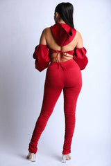 Puff Sleeve Hoodie Set - Fit Me For 20