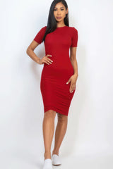 Ribbed Bodycon Midi Dress - Fit Me For 20