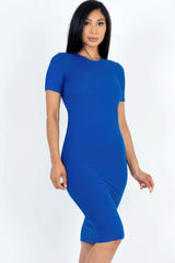 Ribbed Bodycon Midi Dress - Fit Me For 20