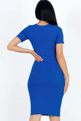 Ribbed Bodycon Midi Dress - Fit Me For 20