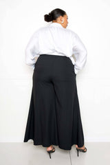 Satin Long Sleeve Tie Waist Wrap Top - Fit Me For 20