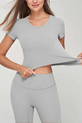 Seamless Short Sleeve Crop Tee - Fit Me For 20