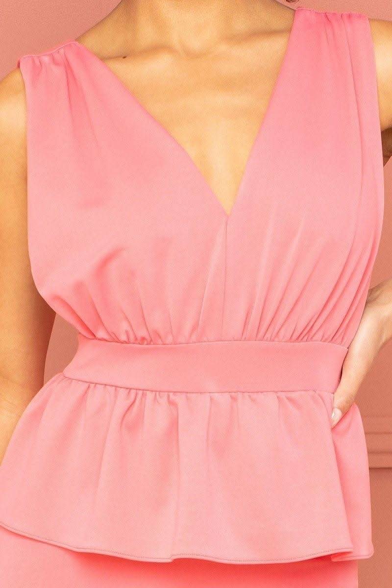 Shimmer Peplum Midi Dress - Fit Me For 20