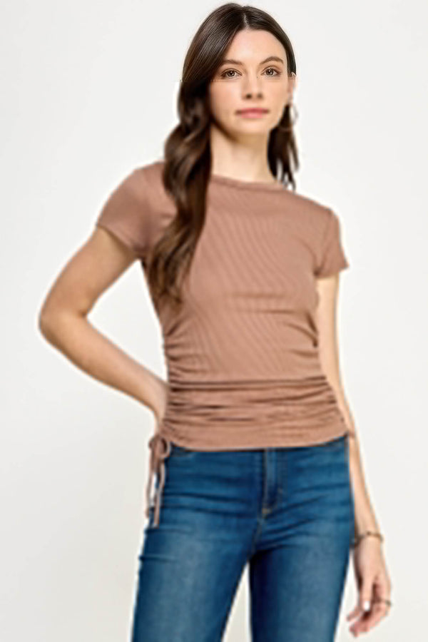 Side Ruched Detail Top - Fit Me For 20