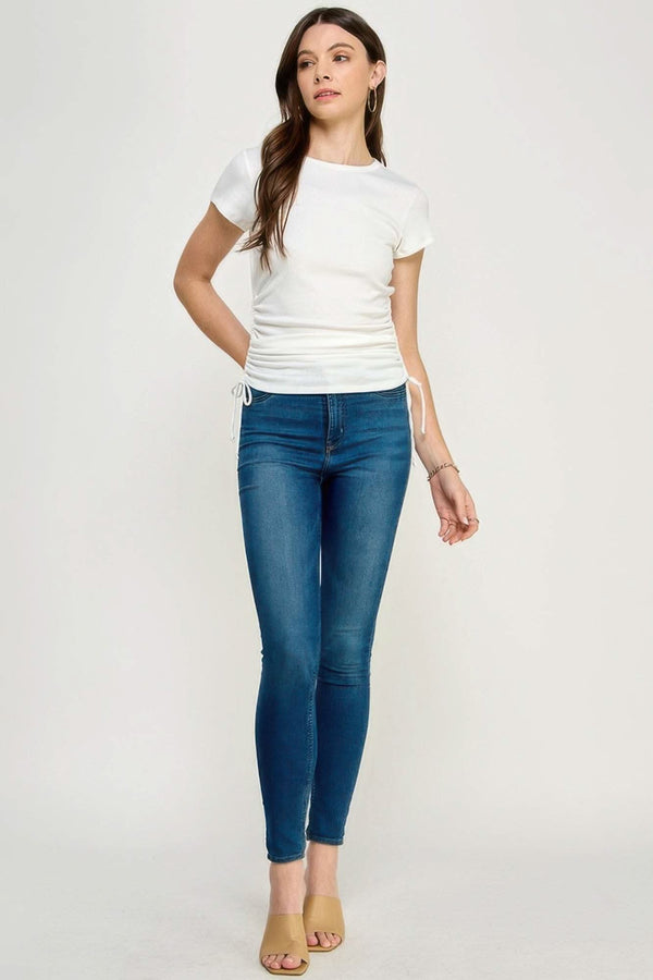 Side Ruched Detail Top - Fit Me For 20