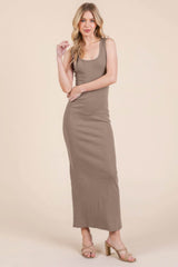 Sleeveless Rib Maxi Dress - Fit Me For 20