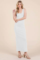 Sleeveless Rib Maxi Dress - Fit Me For 20
