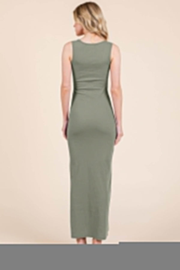 Sleeveless Rib Maxi Dress - Fit Me For 20
