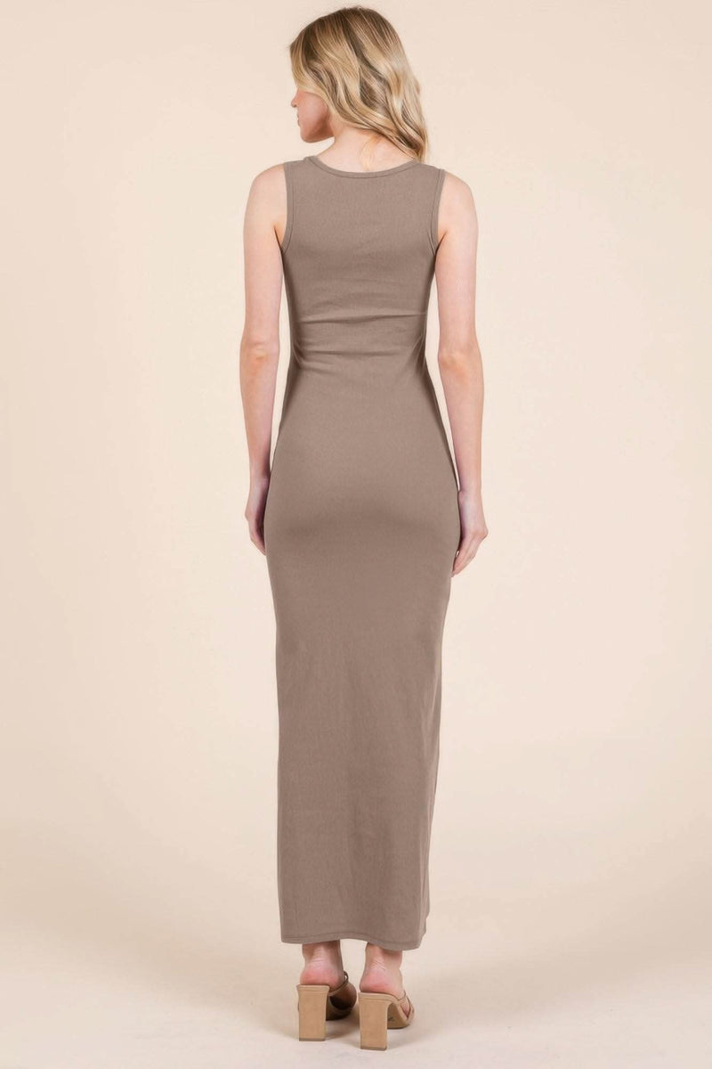 Sleeveless Rib Maxi Dress - Fit Me For 20