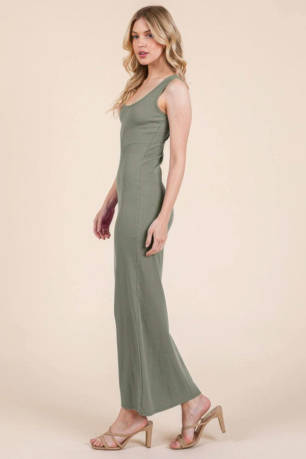 Sleeveless Rib Maxi Dress - Fit Me For 20