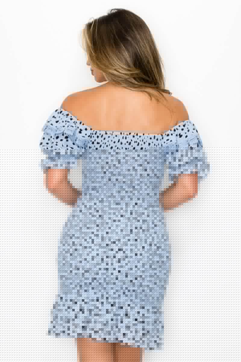 Smocking Ruffled Printed Top & Skirts Set - Fit Me For 20